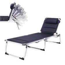 2er Set Campingliege Blau