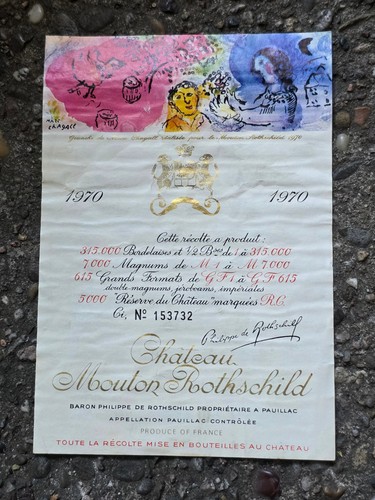 Etikett chateau mouton - etikett,