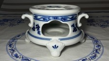Vintage, Bavaria Zwiebelmuster Porzellan Stövchen, Teewärmer, Kaffeewärmer,