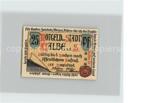 Calbe saale pfennig - calbe,