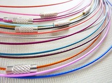 Halsreif Edelstahlreif Stahlreif Halskette Schraubverschluss 1mm Farbwahl 1862