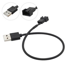 USB 2.0 A Stecker auf 3-Pin/4-Pin Adapterkabel für 5V-PC-Lüfter Anschlusskabel