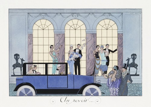 Art deco party - art-deco-party-szene, wandkunst