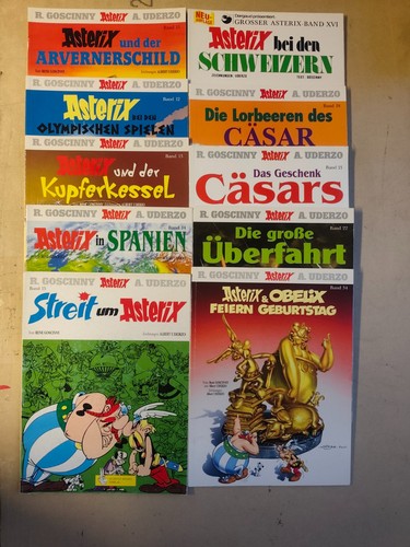 10x asterix comic neuausgaben - asterix,