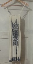 Kleid elfenbein mit schwarzem