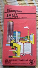 DDR Stadtplan JENA 1:12 000 VEB Landkartenverlag Berlin