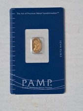 1 Gramm PAMP ovaler Goldbarren - mit Motiv Maria - 