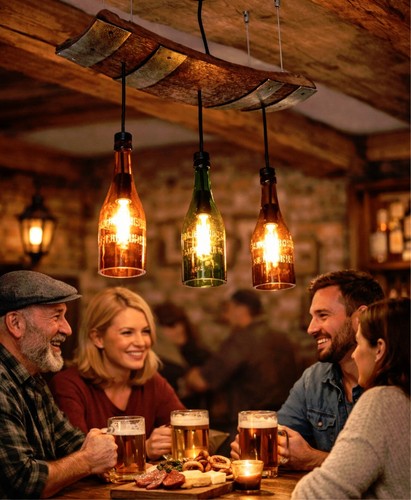 Barlampe bierfass mit antiken - barlampe,