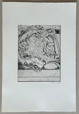 Norbert Tadeusz, Auf der Seite liegender Akt, Radierung, 1976, handsigniert