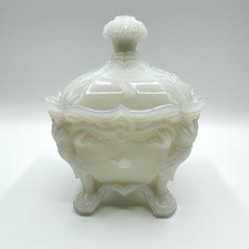 Außergewöhnliche Bonboniere Dose Opalglas Jugendstil Schnecke Figur Insekt Antik