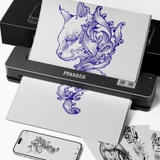 PFARRER Wireless Tattoo Drucker Professional (Upgraded) - Thermo Transfer Mas...