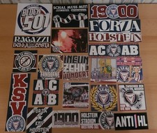 21 Sticker Ultras Kiel Schal Braunschweig Pin Kassel Oldenburg anti Lübeck HSV