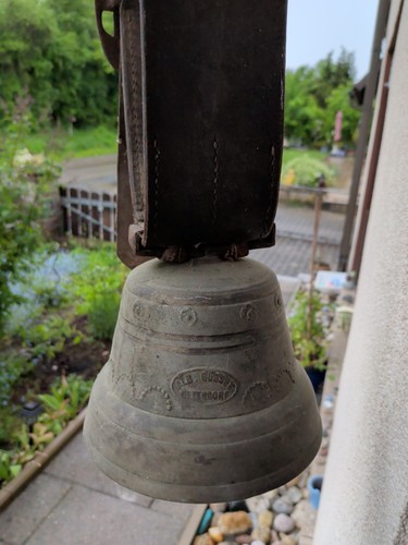 Antique swiss cow bell alb - antique,