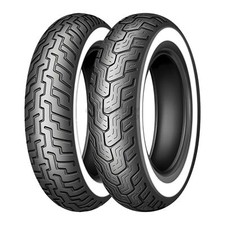 Reifen Dunlop D404 130/90-16 67H TT WW Weißwand vorne