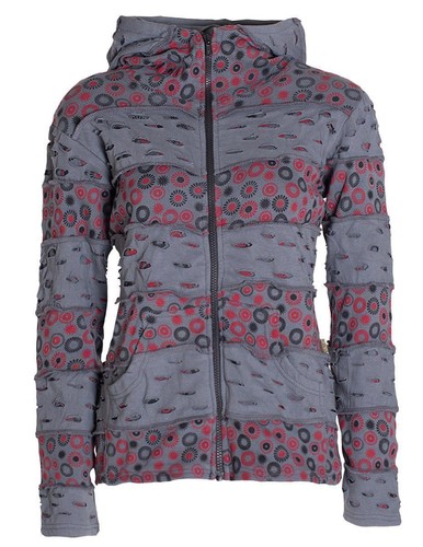 Vishes damen jacke patchwork - jacke,