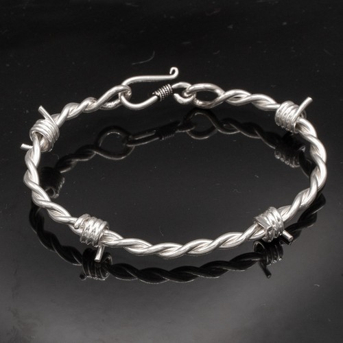 Stacheldraht 925 silber torc - 925,