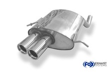 FOX Sportauspuff Mercedes C-Klasse Sportcoupe C180 C200K C230K 2x76 mm rund