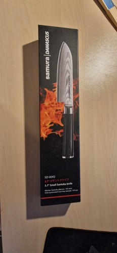 Samura damascus santoku knife - damascus,