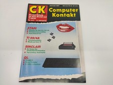 CK Computer Kontakt Homecomputer Juni/Juli 1987 Sinclair Atari Magazin Vintage