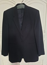 Aigner, dunkelblauer Blazer, Grösse 38, 100% Wolle