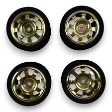 ARP Slotcar Reifen & Felgen Gold – 4 Stück – RC Modellauto Rennbahn