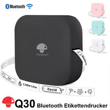 Bluetooth Etikettendrucker Thermodrucker Drahtlos Mini Aufkleber Drucker Tragbar
