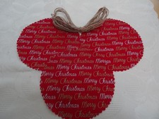  MERRY  CHRISTMAS  12 Stoff-Deckchen-Set / Deko-Haube  Einmachgläser Marmeladen