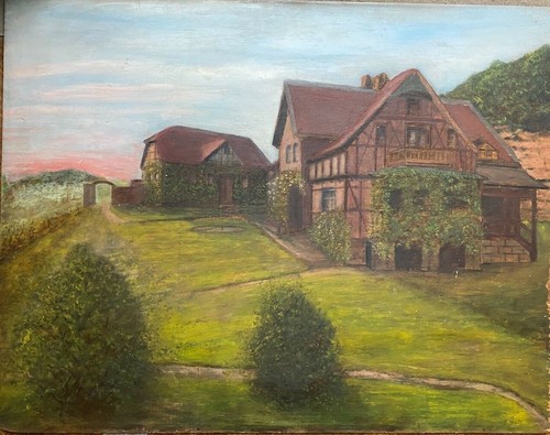 ölgemälde weingut gutshaus - ::ÖlgemÄlde,