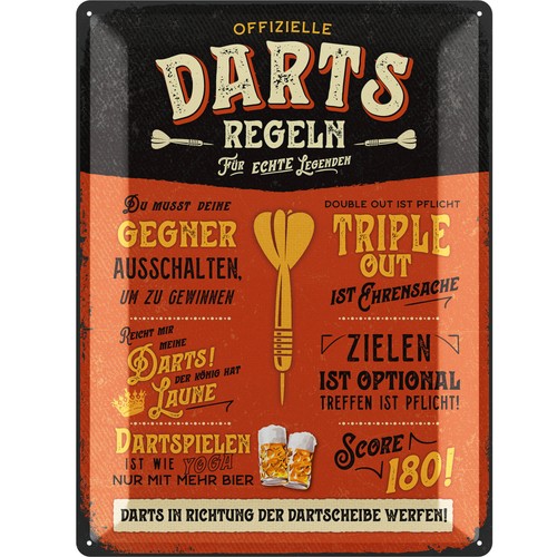 Retro blechschild darts irish - retro,