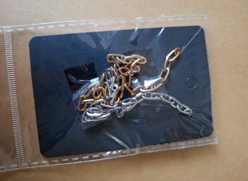 Modeschmuck kette zweifarbig - modeschmuck,