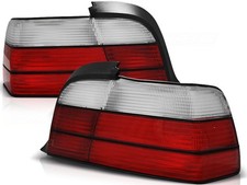 Rückleuchten Set für BMW E36 Coupe/Cabrio BJ 12.90-08.99 Klarglas / Rot / Chrome