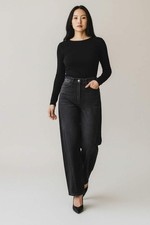 Schwarze damen ballon jeans - ballon,
