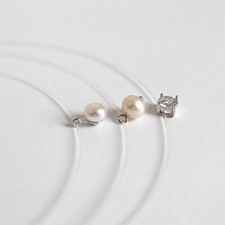 Unsichtbare Halskette mit