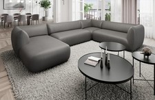 Sofa leder wohnlandschaft - sofa,