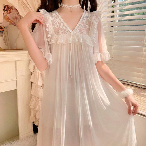 Lolita nachthemd damen kleid - nachthemd,