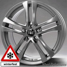 16 Zoll T6 Ganzjahres Alufelgen 7x16 5x110 ET38 in grau für Fiat Opel Saab