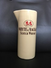 WHYTE & MACKAY Whisky Karaffe Keramik Pitcher Wasserkrug Vintage Werbung PUB BAR