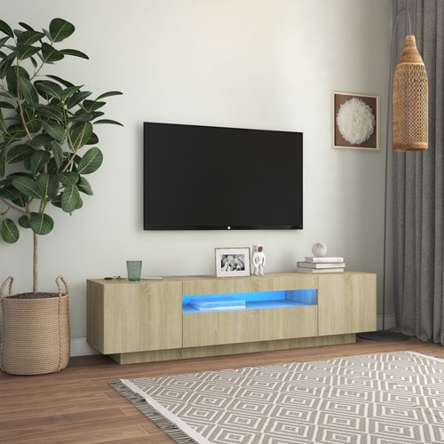Schrank mit led leuchten - tv,