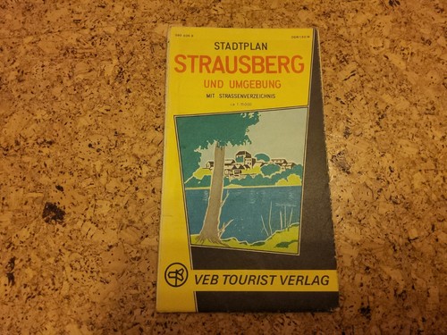 Stadtplan strausberg ddr veb - stadtplan,