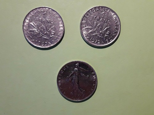 Münzen frankreich 1 franc - 1,
