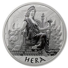 1 $ Dollar Gods of Olympus - Hera Tuvalu 1 oz Silber BU 2022