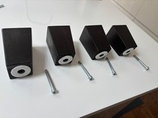 4 Ikea Sofafüße in schwarzem
