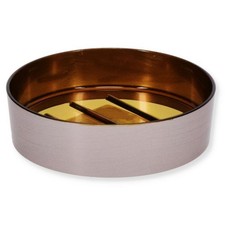 Seifenschale Seifenhalter Seifenablage Edelstahloptik gebürstet Verona