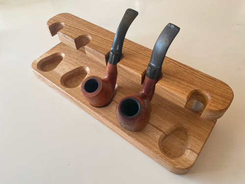 Pfeifenständer aus eichenholz - aus,