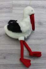 ❤️ Großer Storch Plüsch Figur Geburt Stofftier Plüschtier Geschenk ca. 55 cm