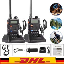 2tlg Baofeng UV-5R Walkie-Talkie (VHF & UHF) 5 WATT Handheld Hand-Funkgerät Satz
