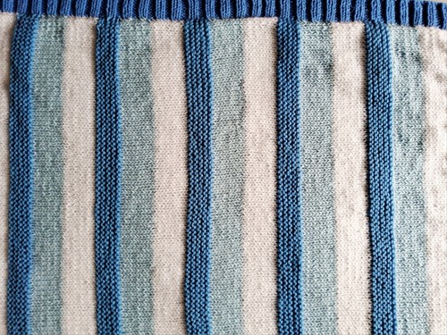 Babydecke handgestrickt aus