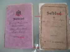 Militärpaß 1912,Artl. Flieger-Abteilung Nr. 210 + Soldbuch - 1.WK - 2.WK