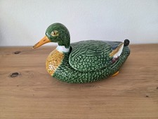 ? F. Mendes Portugal – Keramikente / Terrine – Caldas da Rainha – handbemalt