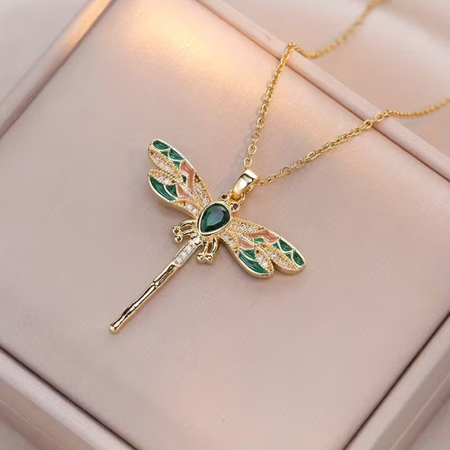 Libellen damen kette - kette, 💚